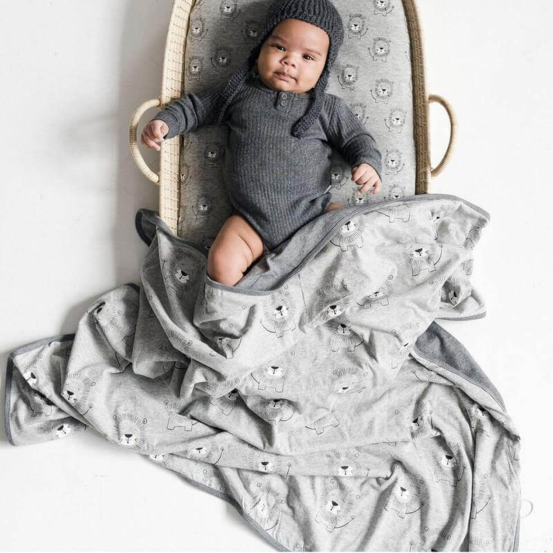 Lange en coton pour bébé imprimé animal