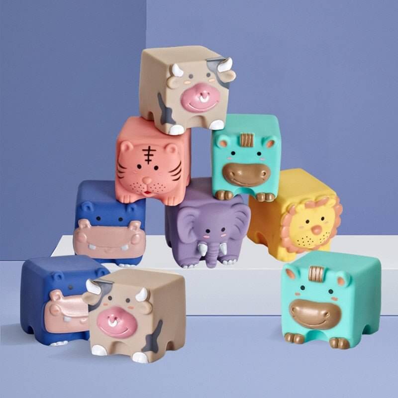 Jouets de silicone de jouets de dentition en caoutchouc de massage de bébé