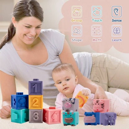 Jouets de silicone de jouets de dentition en caoutchouc de massage de bébé
