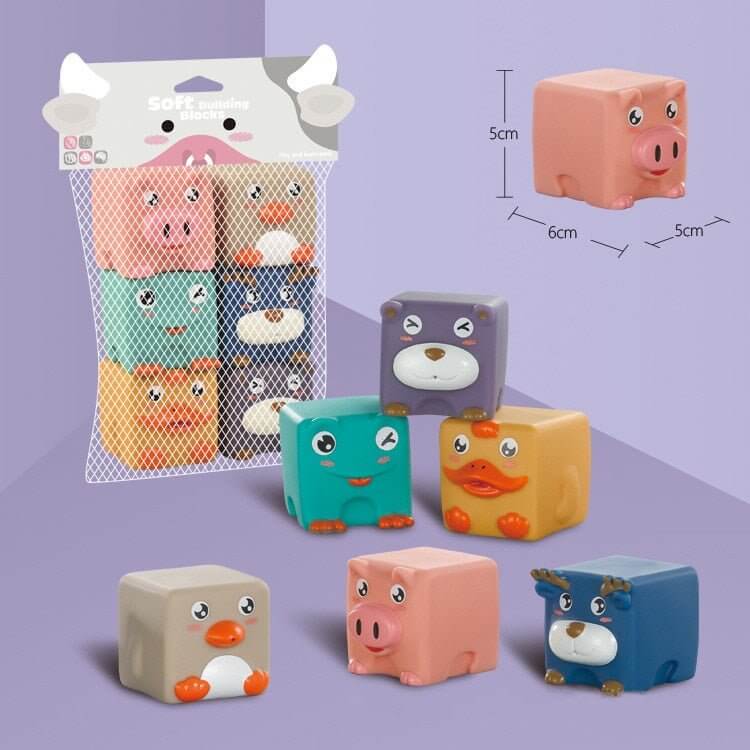Jouets de silicone de jouets de dentition en caoutchouc de massage de bébé