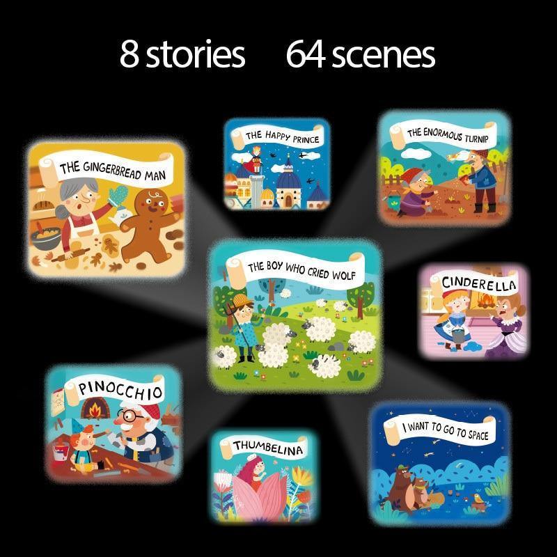 Superbe projecteur de jouet de livre d'histoires multifonctionnel pour enfants de l'heure du conte