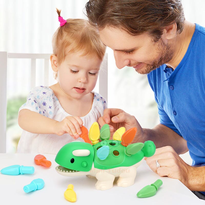 Jouet dinosaure Montessori pour bébé 